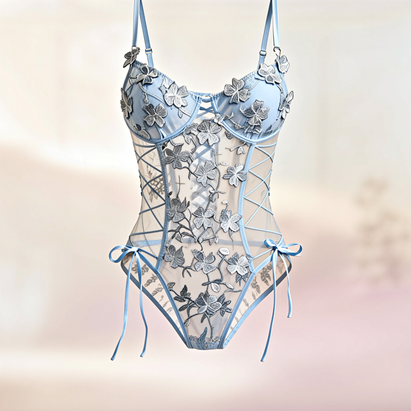 VÉLINE Bleu Bodysuit